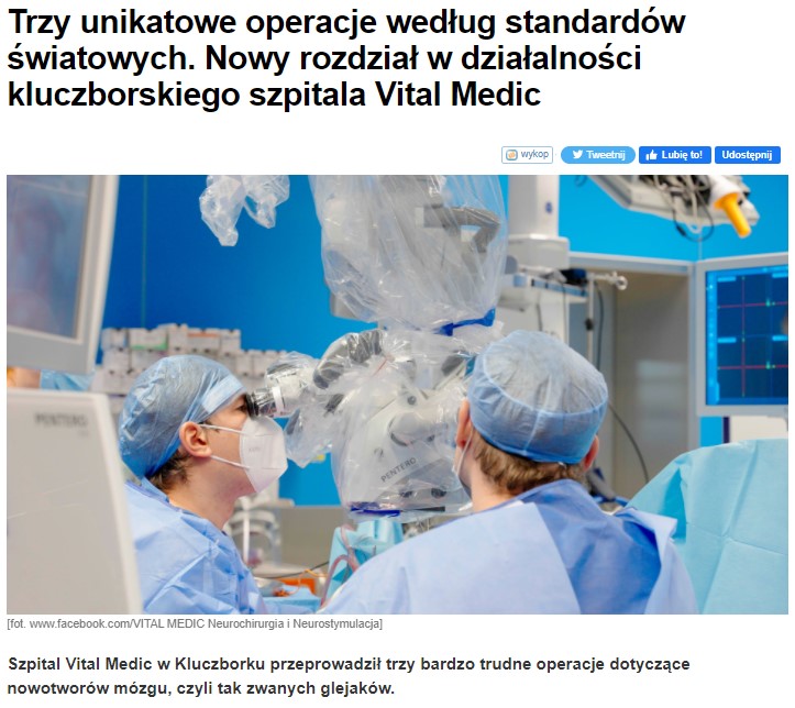 Unikatowe operacje według standardów światowych w Vital Medic.